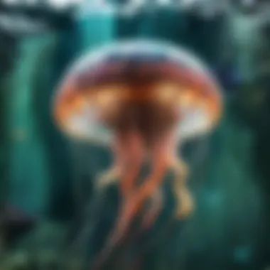 Majestic Jellyfish gracefully gliding through the water