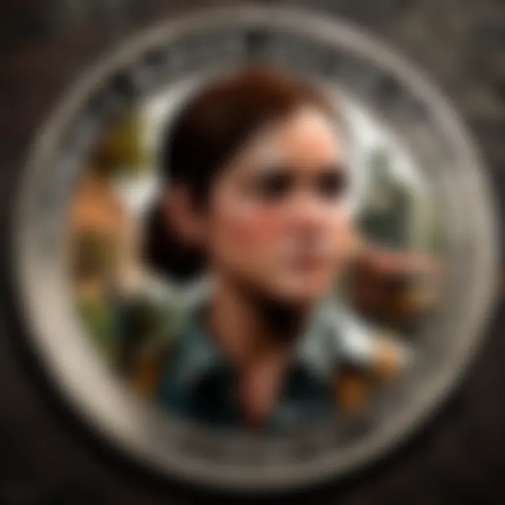 Character holding the Louisiana Coin in The Last of Us Universe