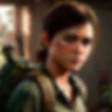 Ellie's Grit and Determination Ellie facing a post-apocalyptic world