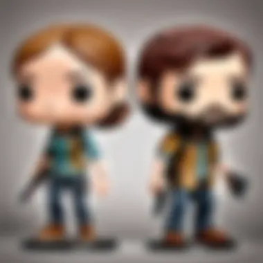 Ellie and Joel Duo Funko Pop Set