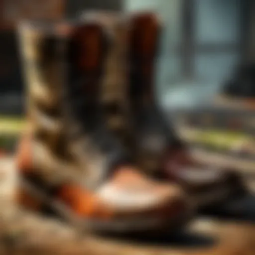 Ellie's worn-out combat boots