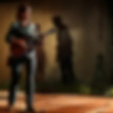 Enigmatic character silhouette in The Last of Us