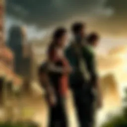 Ethereal depiction of post-apocalyptic setting in The Last of Us on Xbox