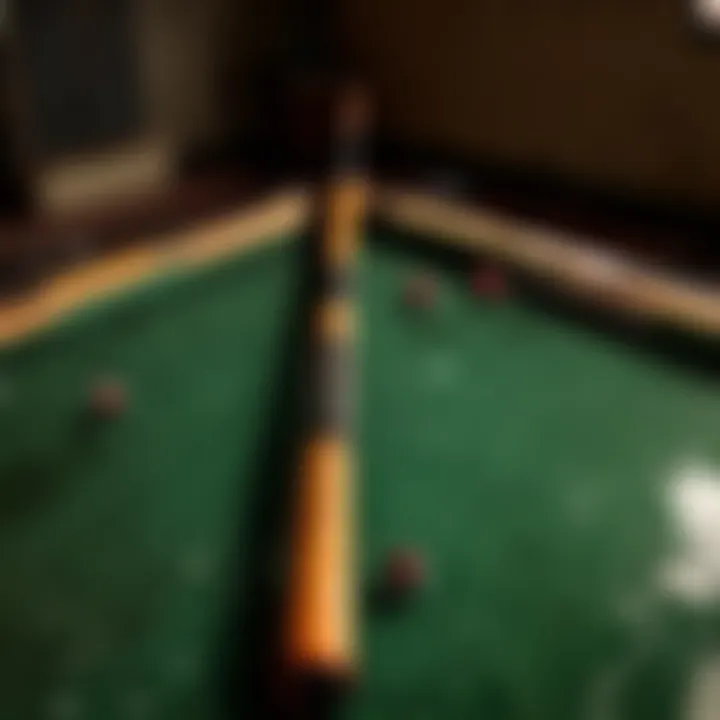 Dynamic Anime Action Scene with Pool Stick Element