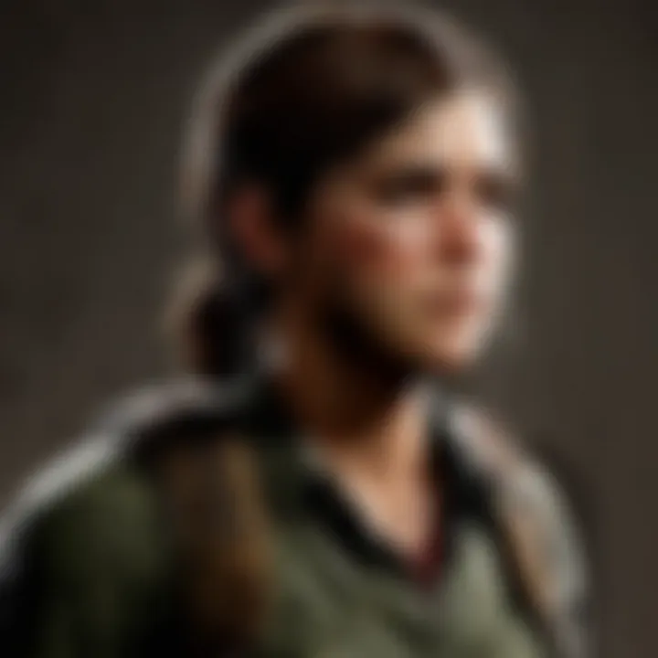 Artistic interpretation of The Last of Us game characters