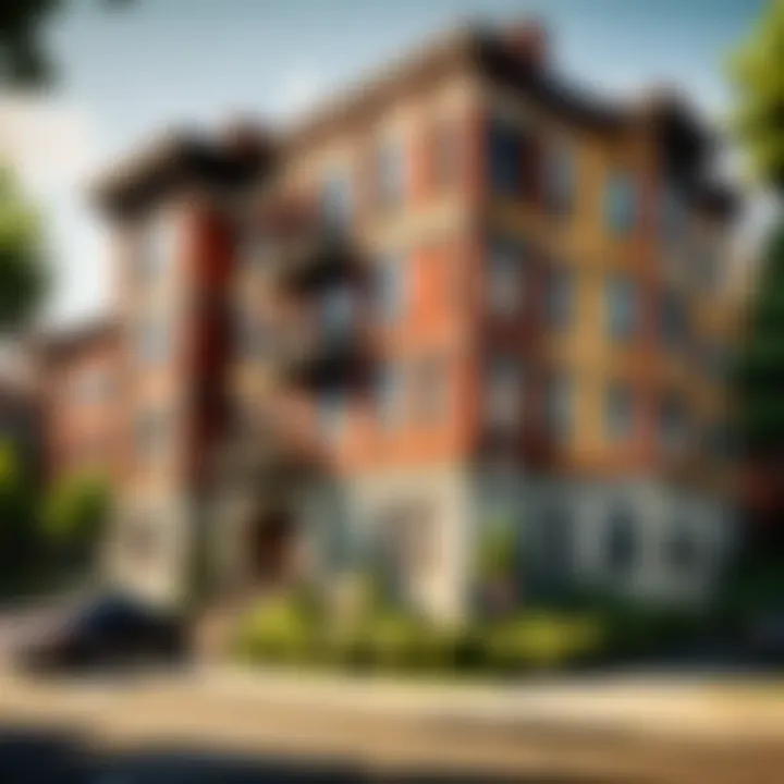 Modern exterior of Hillcrest Apartments showcasing contemporary architecture in Capitol Hill.