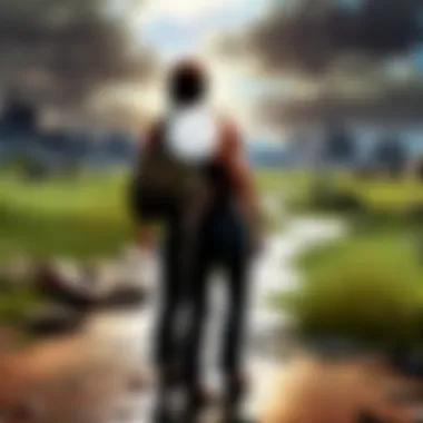 Resource Hunt: Scavenging for essentials in a desolate landscape Scavenging for supplies in desolate landscape