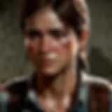 Female protagonist facing a post-apocalyptic world