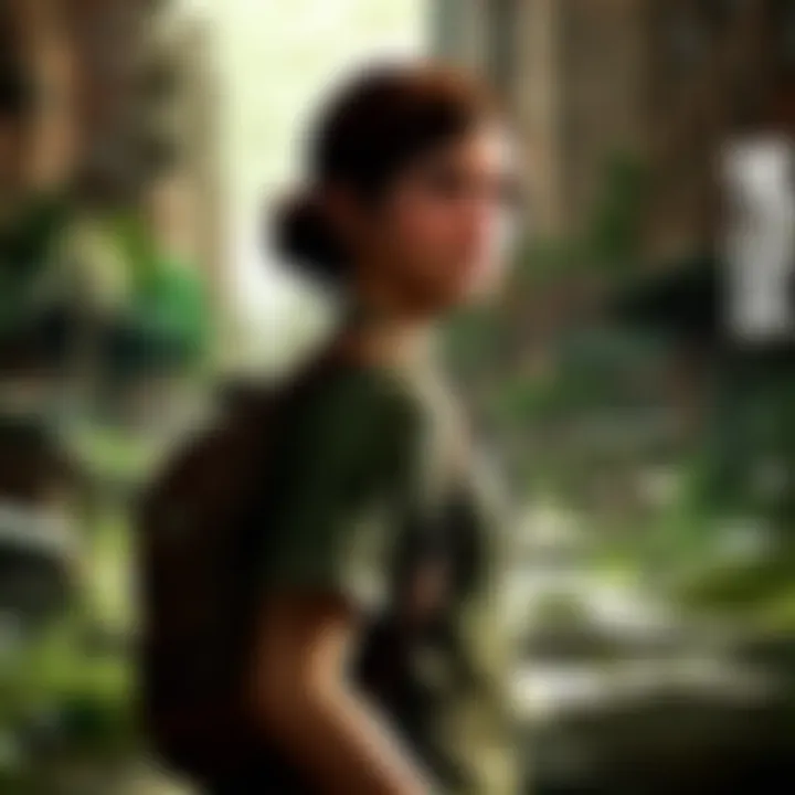 An interactive story game interface showcasing narrative choices.