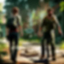 Character performing stealth maneuver in The Last of Us PS4
