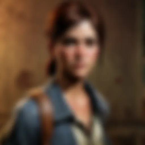 Elegant female protagonist in intricate attire