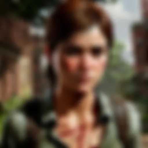 Ethereal depiction of The Last of Us game characters