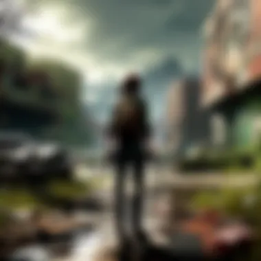 Eerie Post-Apocalyptic Landscape Eerie post-apocalyptic landscape in The Last of Us on Xbox One