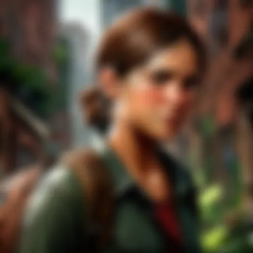 Artistic representation of The Last of Us Part II game cover