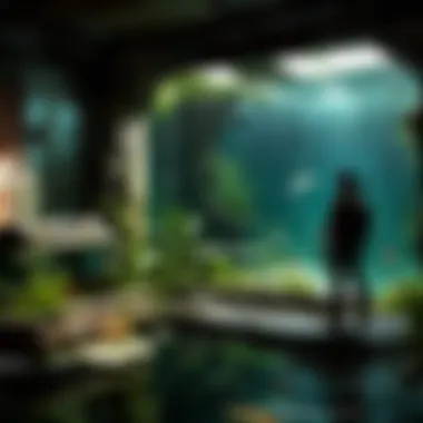 Narrative Depth in Aquarium Setting