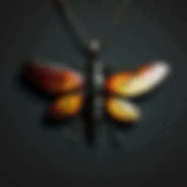 Striking Firefly pendant necklace