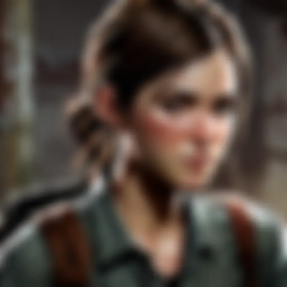 Mysterious silhouette in the post-apocalyptic world