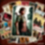 Vintage trading cards displayed in a prestigious gallery