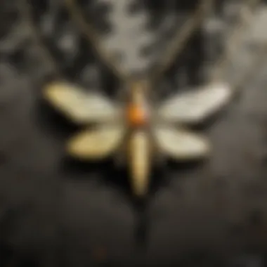 Symbolic significance embodied in a Firefly pendant necklace