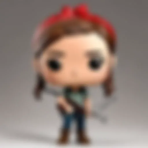 Ellie Funko Pop figure holding a bow