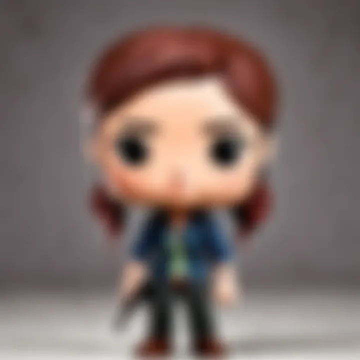 Tess Funko Pop figure with a determined expression