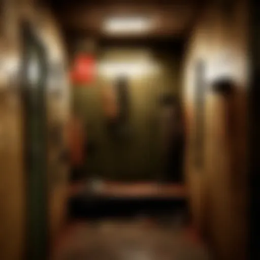 Abstract representation of a gaming locker in The Last of Us universe