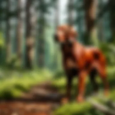 Irish Setter Elk Tracker 861 in forest setting