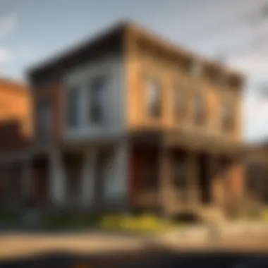 Historic log cabins in Jackson Town reflecting pioneer architecture