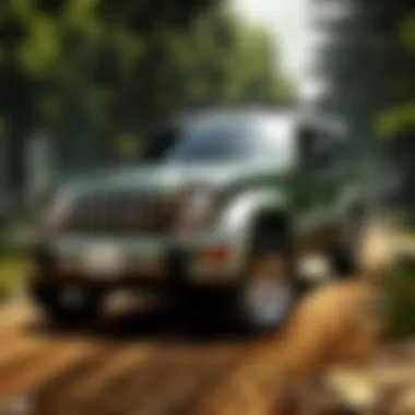 Aggressive Customization Trend on Jeep Liberty Jeep Liberty with Angry Eyes Customization