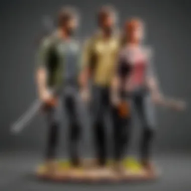 Joel and Ellie Figurine Set