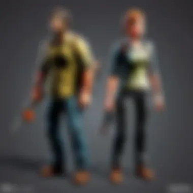 Joel and Ellie Figurine Set