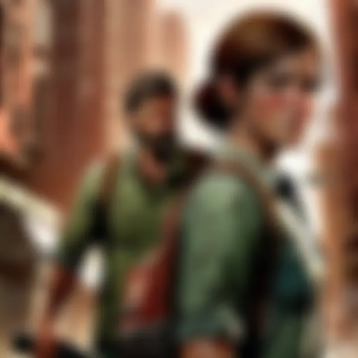 Artistic portrayal of key characters in The Last of Us comic series