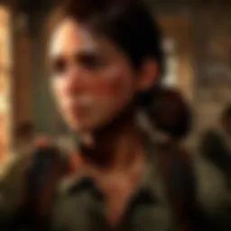 A poignant moment illustrating the bond between characters amidst chaos