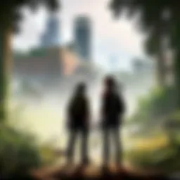 Mysterious apocalyptic landscape