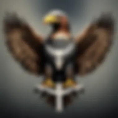 Eagle Emblem in Military Crest