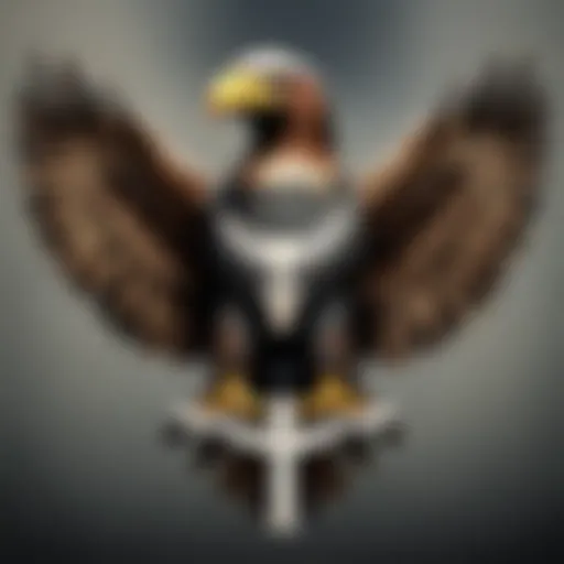 Eagle Emblem in Military Crest