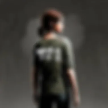 Simplicity Redefined: The Last of Us T-shirt Design Minimalist The Last of Us T-shirt Design