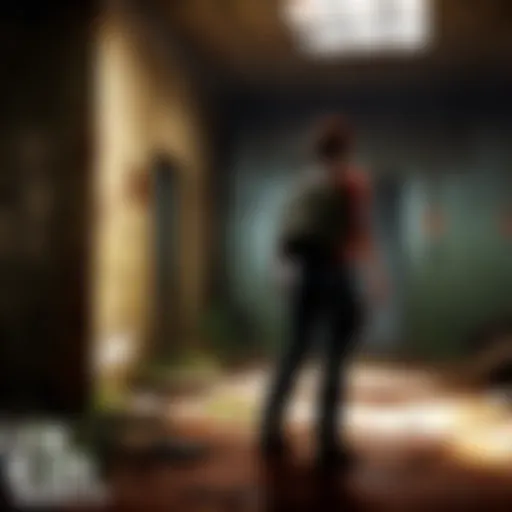 Illustration depicting a mysterious hidden passage in The Last of Us universe