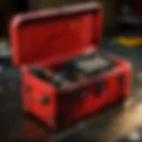 Red toolbox with a mysterious aura