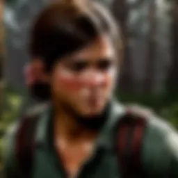 Illustration of protagonist in The Last of Us universe