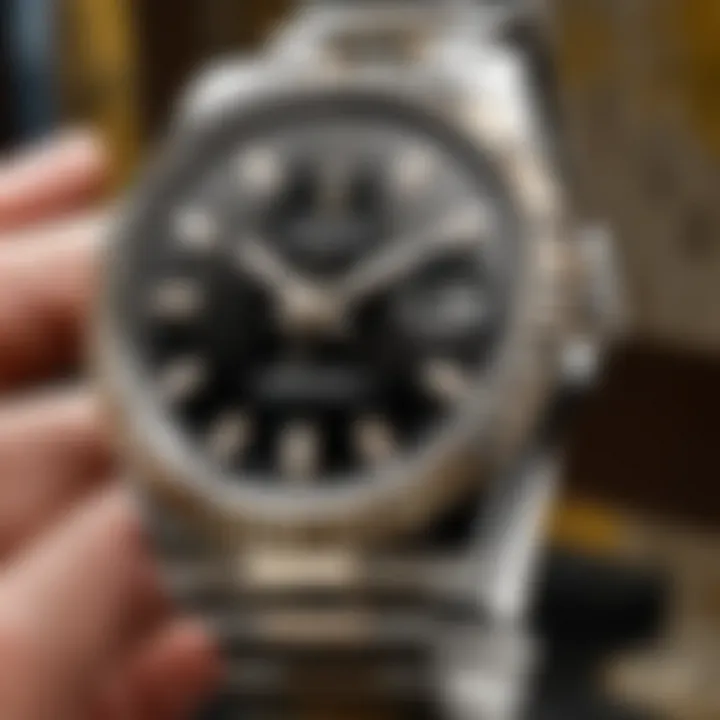 Elegant Rolex watch receiving meticulous care at a top-rated service center in Austin TX