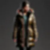 Elegant silhouette of the Sam Puffer Coat