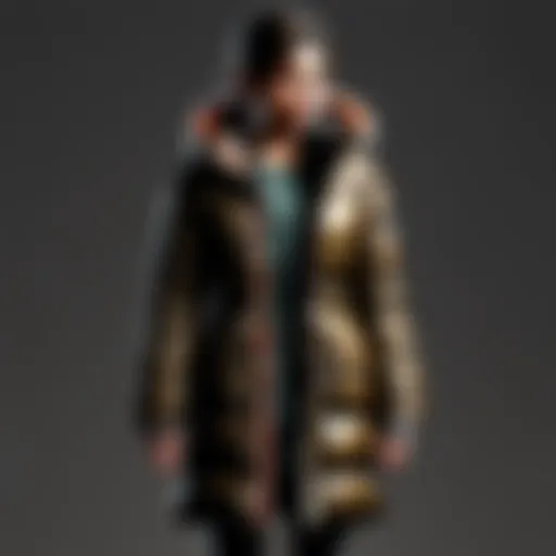 Elegant silhouette of the Sam Puffer Coat