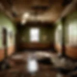 Abandoned hallway in SLC Hospital