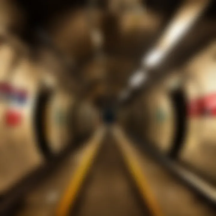 Subway tunnel architecture in Jackson Wyoming