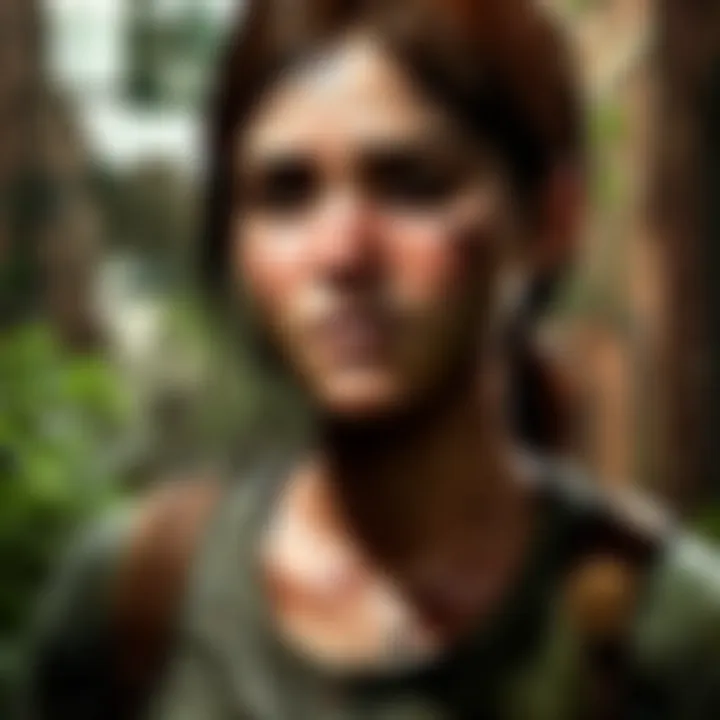 Abstract representation of The Last of Us game cover art with hidden symbolism