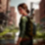 A captivating scene showcasing the post-apocalyptic world of The Last of Us