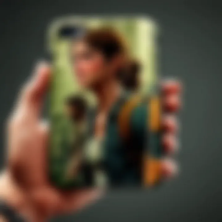 Sleek metallic The Last of Us phone case