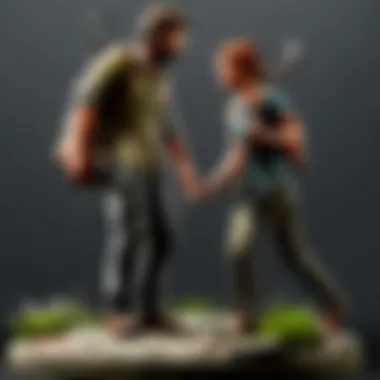 Cultural Significance of The Last of Us Statue The Last of Us statue set against a scenic backdrop, highlighting its cultural significance.