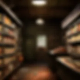 Pharmacy interior with vintage medical tools
